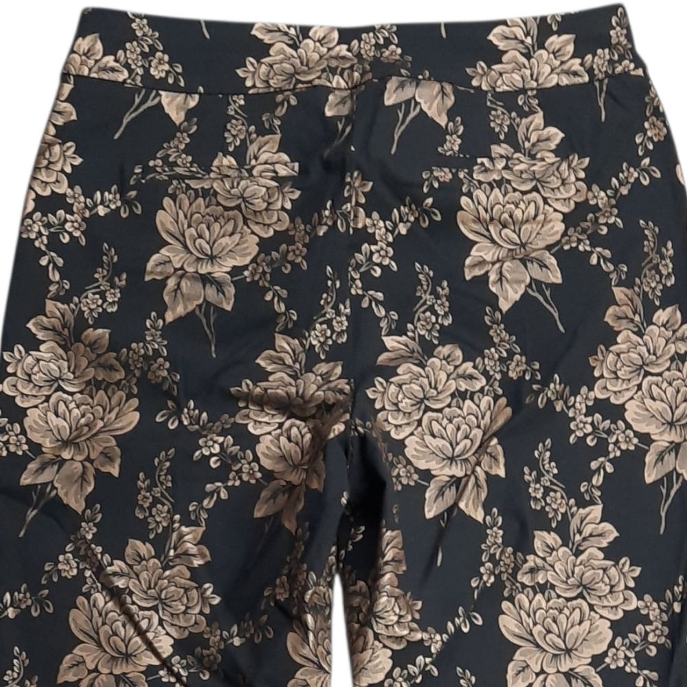 Chico's So Slimming Brigitte Gold Floral Slim Ankle Pants SZ 1.5/10 - Picture 10 of 10
